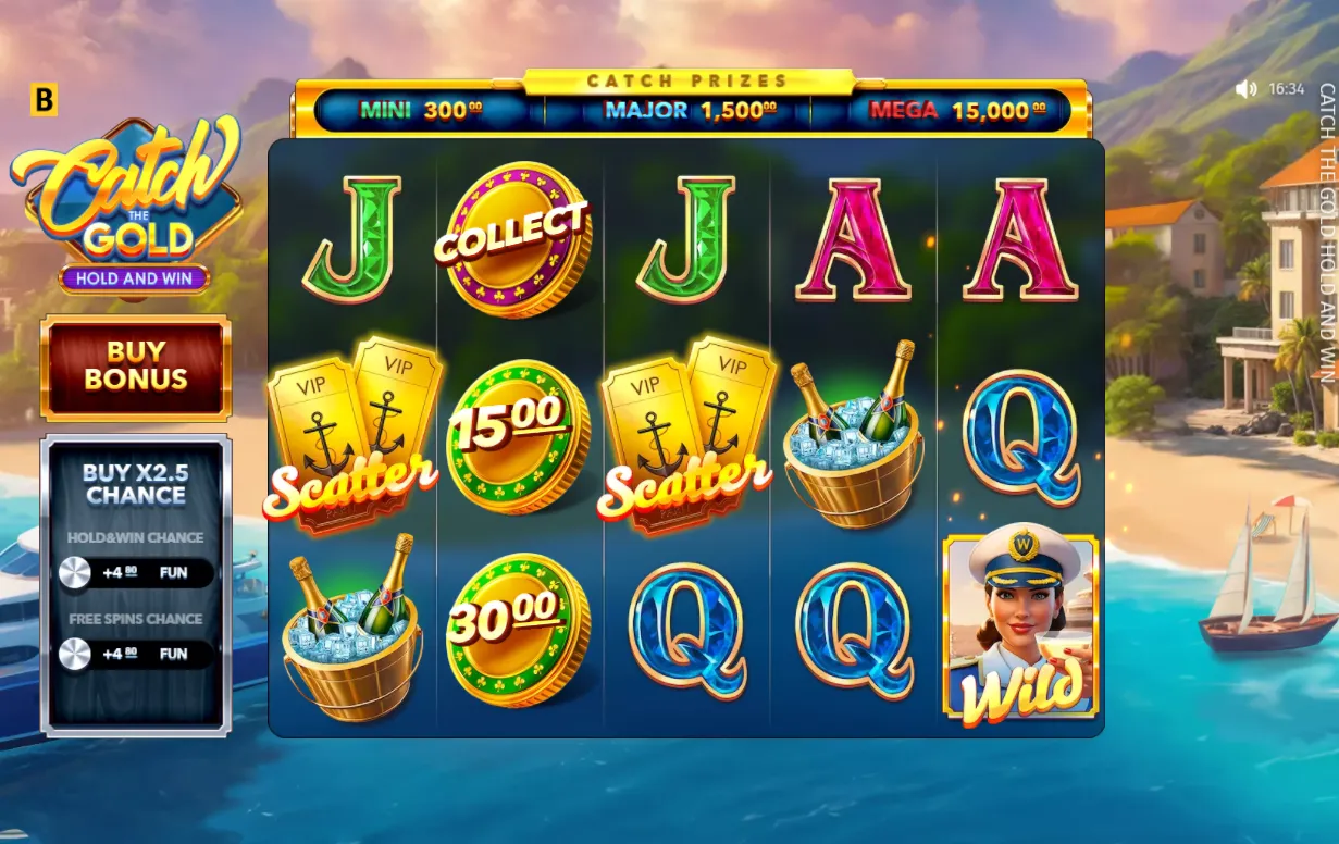 Catch The Gold Hold And Win Slot