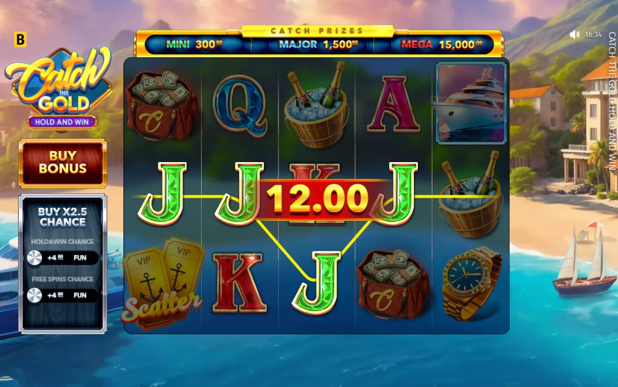 Catch The Gold Hold And Win demo